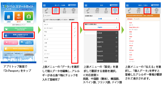 医療翻訳ツール・ドクターパスポート